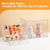 2 Pack Acrylic Display Cases for Collectibles, Clear Display Case for Figures, 3 Tier Display Shelf Boxes Miniature Display Case, Dustproof and Stackable Action Figure Display Cases (2, Large) view 4
