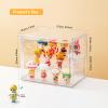 2 Pack Acrylic Display Cases for Collectibles, Clear Display Case for Figures, 3 Tier Display Shelf Boxes Miniature Display Case, Dustproof and Stackable Action Figure Display Cases (2, Small) view 2
