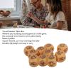 ANGGREK Finger Guessing Dice, Lightweight Portable Rock Scissors Paper Dice Easy Reading Luminous for Educational Game (Orange) view 2