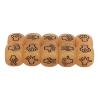 ANGGREK Finger Guessing Dice, Lightweight Portable Rock Scissors Paper Dice Easy Reading Luminous for Educational Game (Orange) view 3