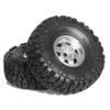 60mm 4 PCS 1/18 RC Crawler Tires 1.0 inch replica tires wheels binding 7mm R188 Suitable for most 1/18 RC Crawler cars such as TRX4M, Land Rover, Scrambler, SCX24, Scorpion, FMS and so on. (silvery) view 2