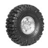 60mm 4 PCS 1/18 RC Crawler Tires 1.0 inch replica tires wheels binding 7mm R188 Suitable for most 1/18 RC Crawler cars such as TRX4M, Land Rover, Scrambler, SCX24, Scorpion, FMS and so on. (silvery) view 3