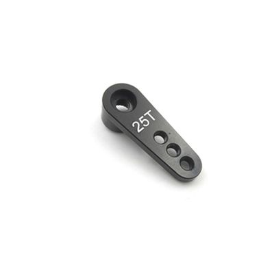 StiNGZjdM 42mm 37mm 28mm 25T M3 Aluminum RC Servo Arm Horn Single Arm/Dual Arm Compatible with Futaba Savox Xcore HL HSP HD Power RC Tools(28mm Black)