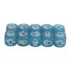 ANGGREK Finger Guessing Dice, Lightweight Portable Rock Scissors Paper Dice Easy Reading Luminous for Educational Game (Blue) view 1