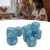 ANGGREK Finger Guessing Dice, Lightweight Portable Rock Scissors Paper Dice Easy Reading Luminous for Educational Game (Blue) view 3