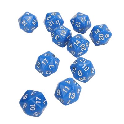 ANGGREK Polyhedral Dice, Impactresistant Tabletop Game Dice for The Classroom (Blue)