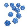 ANGGREK Polyhedral Dice, Impactresistant Tabletop Game Dice for The Classroom (Blue)