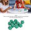 ANGGREK Polyhedral Dice, Impactresistant Tabletop Game Dice for The Classroom (Green) view 3