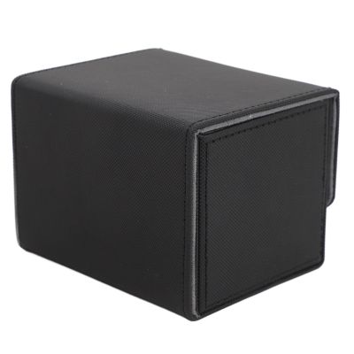 ANGGREK Game Card Storage Box, Magnetic Closure Card Deck Box Lightweight for Tarot Cards (Black)