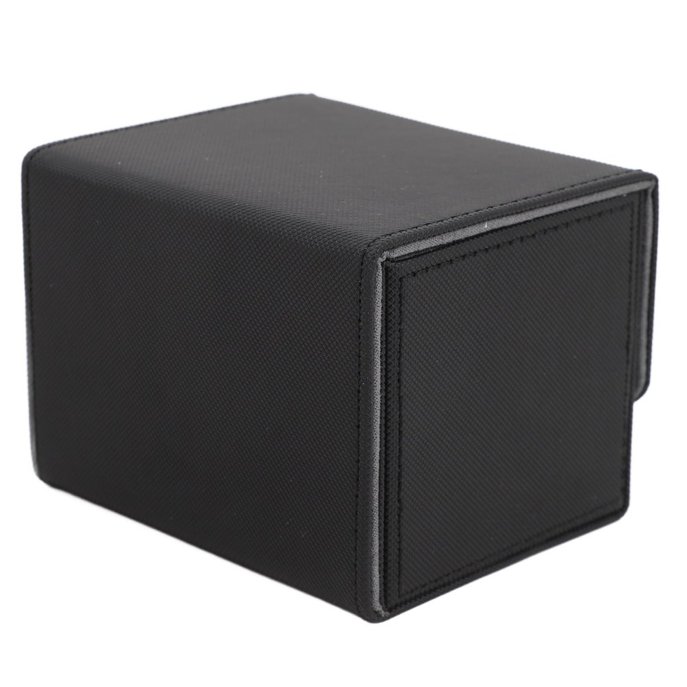 ANGGREK Game Card Storage Box, Magnetic Closure Card Deck Box Lightweight for Tarot Cards (Black)