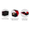 ANGGREK Game Card Storage Box, Magnetic Closure Card Deck Box Lightweight for Tarot Cards (Black) view 3