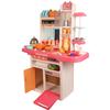 eBigValue Modern Kitchen Playset with Steam, Water, Music, Lights & Sound 65-Piece Interactive Cooking Toy for Kids, Role Play Parent-Child Bonding with Realistic Features view 1