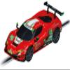 Carrera 64242 Ferrari 296 GT3 AF Corse, No.21 1:43 Scale Analog Slot Car Racing Vehicle GO Slot Car Toy Race Track Sets view 1