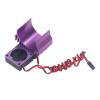 Drfeify Motor Cooling Fan Heatsink with Dual 5V Cooling Fan for Slash 4x4 Rustler 4x4 Hoss Velineon 3S, 1/10 RC Car (Purple view 3