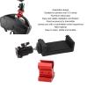 Drfeify Transmitter Phone Mount Compatible for TX TQi, Adjustable Stable Metal Phone Holder Base Bracket Stand for Phones Over 5.5 Inch (Red) view 4