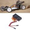 Drfeify Motor Cooling Fan Heatsink with Dual 5V Cooling Fan for Slash 4x4, Rustler 4x4, Hoss Velineon 3S, 1/10 RC Car (Gold view 4