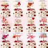12Style Happy Valentine's Day Cake Topper Acrylic Valentines Cake Topper Red Sweet Love Heart Cupid Shaped Cupcake Topper Cake Picks for Valentine's Day Anniversary Wedding Birthday Party Cake Decor view 2