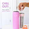 Boon Frosh Portable Breast Milk Chiller - Stainless Steel Cooler and Storage Container - Purple - Keeps Milk Cold for up to 17 Hours view 2