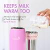 Boon Frosh Portable Breast Milk Chiller - Stainless Steel Cooler and Storage Container - Purple - Keeps Milk Cold for up to 17 Hours view 4
