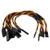 BackBayRC - 20CM 20awg Y Servo Splitter/Extension Wire - 100 Strands for RC Vehicles, Drones, E-Bikes - 5 Wires per Pack view 1