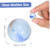 ibasenice 50pcs Patterned Glass Marbles for Boys and Girls Crafts Smooth Lightweight Safe for Decoration and Games view 2