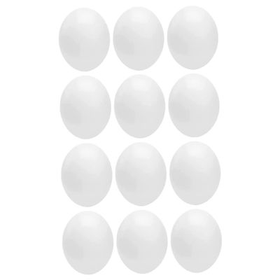 HAPINARY 12pcs Realistic Fake Bird Eggs Multi-Function Props for Breeding Easter Decoration and Crafts for Parrots and Garden Nest Decor