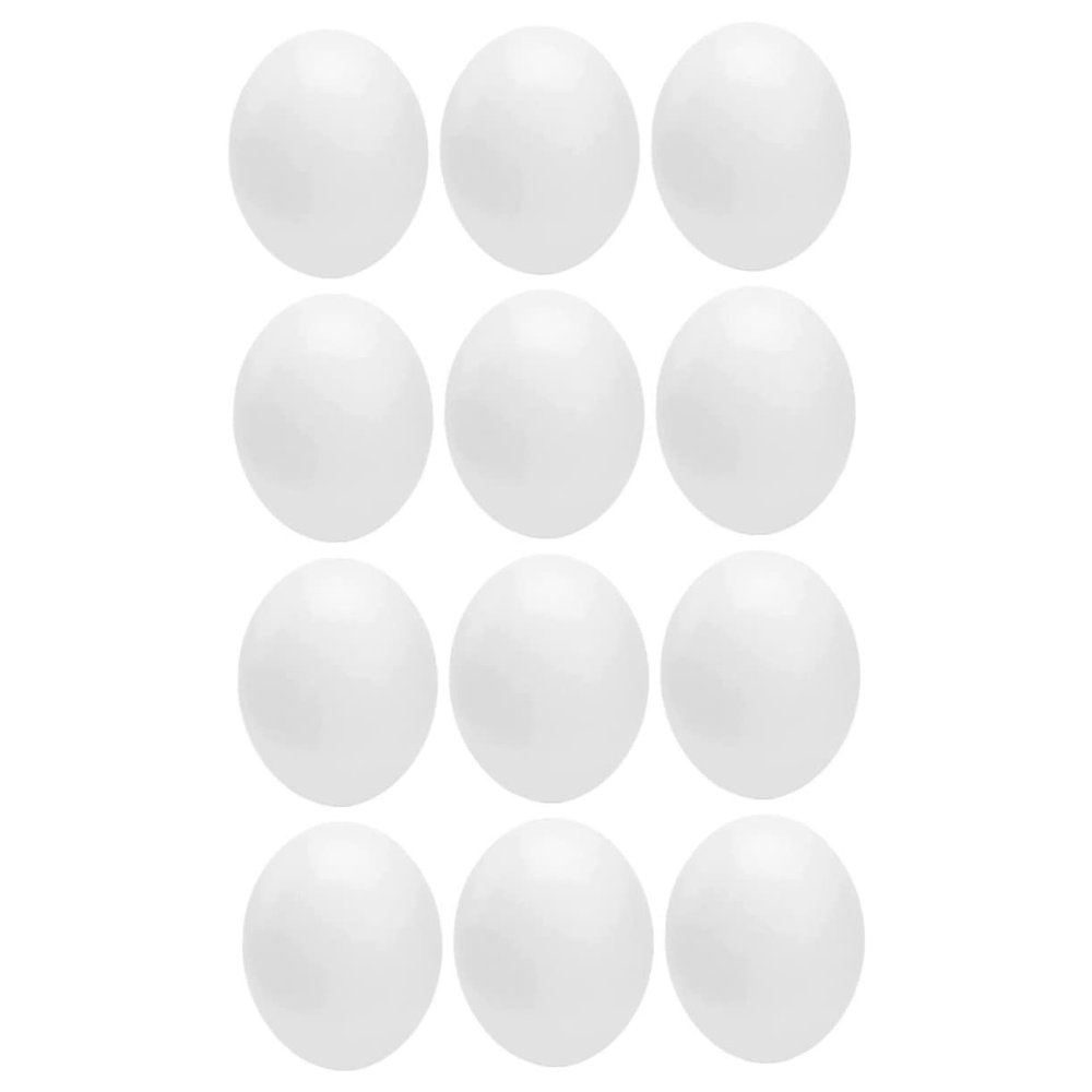 HAPINARY 12pcs Realistic Fake Bird Eggs Multi-Function Props for Breeding Easter Decoration and Crafts for Parrots and Garden Nest Decor