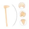 Garneck 10pcs Mini Wooden Hammers Lightweight Pointed Mallets for Safe Polished Surface Toy Hammer for Hand-eye Coordination and Dexterity Development view 2