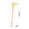 Garneck 10pcs Mini Wooden Hammers Lightweight Pointed Mallets for Safe Polished Surface Toy Hammer for Hand-eye Coordination and Dexterity Development view 3