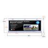 2-Pack Booklet Magnetic Card Holders - 187mm One Touch Magnetic Booklet Card Holder, Horizontal Booklet One Touch, 130PT Booklet Magnetic Case, Collection Display FrameInner Size 7.32"x2.56"x0.15" view 2