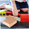 KICHOUSE 6pcs Wooden Train Track Bridge Supports for Train Toy Track Bridge Risers Boys and Girls Accessories view 3