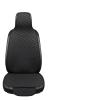beisup Car Seat Covers Linen Car Seat Cushion Non-Slip Bottom and Fixed Design Universal Front Seat Covers BreathableSeat Protector Fit for 90% Vehicles,Black view 1