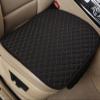 beisup Car Seat Covers Linen Car Seat Cushion Non-Slip Bottom and Fixed Design Universal Front Seat Covers BreathableSeat Protector Fit for 90% Vehicles,Black Gold view 1