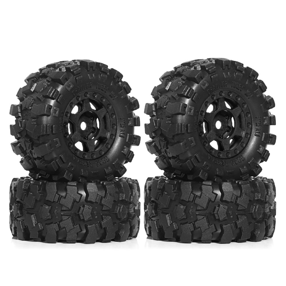 57mm 4 Pcs 1.0 inch 1/24 RC Crawler Tires binding device 7mm Fits most 1/18 1/24 Crawler for example: Z-T0201 90081 Z-T0161 Axial SCX24 TRX-4M%t002 etc.