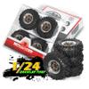 51mm 4 Pcs 1.0 1/24 RC Crawler Tires aluminum wheels binding device:7mm 1/18 1/24 Crawler  Z-T0201 90081 Z-T0161 Axial SCX24 TRX-4M%t005 (copper) view 4