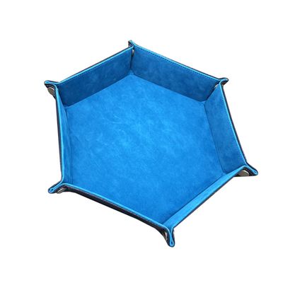 HONMEET Versatile Dice Tray in PU Leather Collapsible Dice Storage for Multiplayer