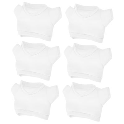 Hohopeti Build Bear Accessories 6 Pack Stuffed Bear Shirt Dress up Doll Clothes Easy-on/Off for Decorative Dolls
