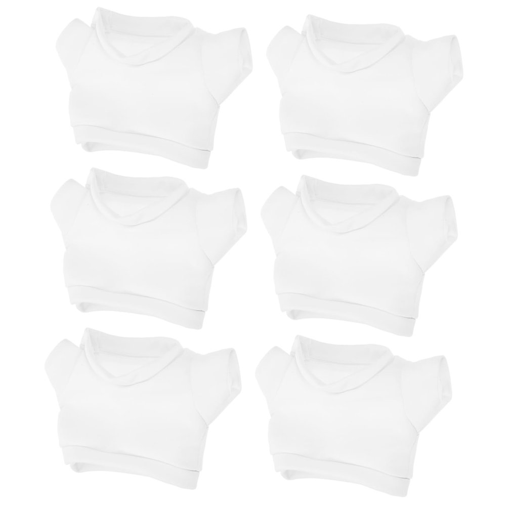 Hohopeti Build Bear Accessories 6 Pack Stuffed Bear Shirt Dress up Doll Clothes Easy-on/Off for Decorative Dolls