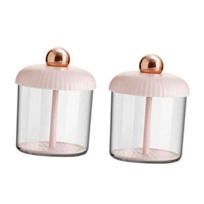 OHPHCALL 2pcs Portable Soap Bath Bubbling Container Cleansing Gels Bubbler Facial Cleaning Bubbler