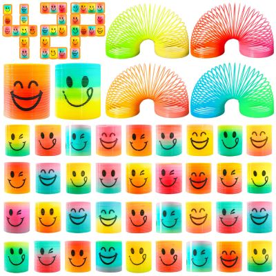 42 Pack Mini Spring Party Favors Toys Magic Fidget Stress Coil for Favor Carnival Prize Birthday Goodie Bag Stuffers for Kids Boys Girls
