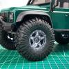 RCHUBAM 1.3 Beadlock Wheels with 5-Spoke Aluminium 1.3in RC Wheel Rims 72g Compatible with TRX4-M SCX24 Upgrade 1/24 1/18 RC Crawler Car Upgrade Parts #A (Titanium Grey) view 3