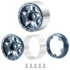 RCHUBAM 1.3 Beadlock Wheels with 5-Spoke Aluminium 1.3in RC Wheel Rims 72g Compatible with TRX4-M SCX24 Upgrade 1/24 1/18 RC Crawler Car Upgrade Parts #A (Titanium Grey) view 4