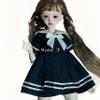 BJD Doll Clothes Handmade Fashionable Clothes Suitable for 1/4 1/6 BJD Doll SD Doll (Black, 1/6) view 1