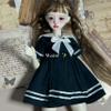 BJD Doll Clothes Handmade Fashionable Clothes Suitable for 1/4 1/6 BJD Doll SD Doll (Black, 1/6) view 2