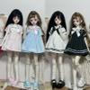 BJD Doll Clothes Handmade Fashionable Clothes Suitable for 1/4 1/6 BJD Doll SD Doll (Black, 1/6) view 3
