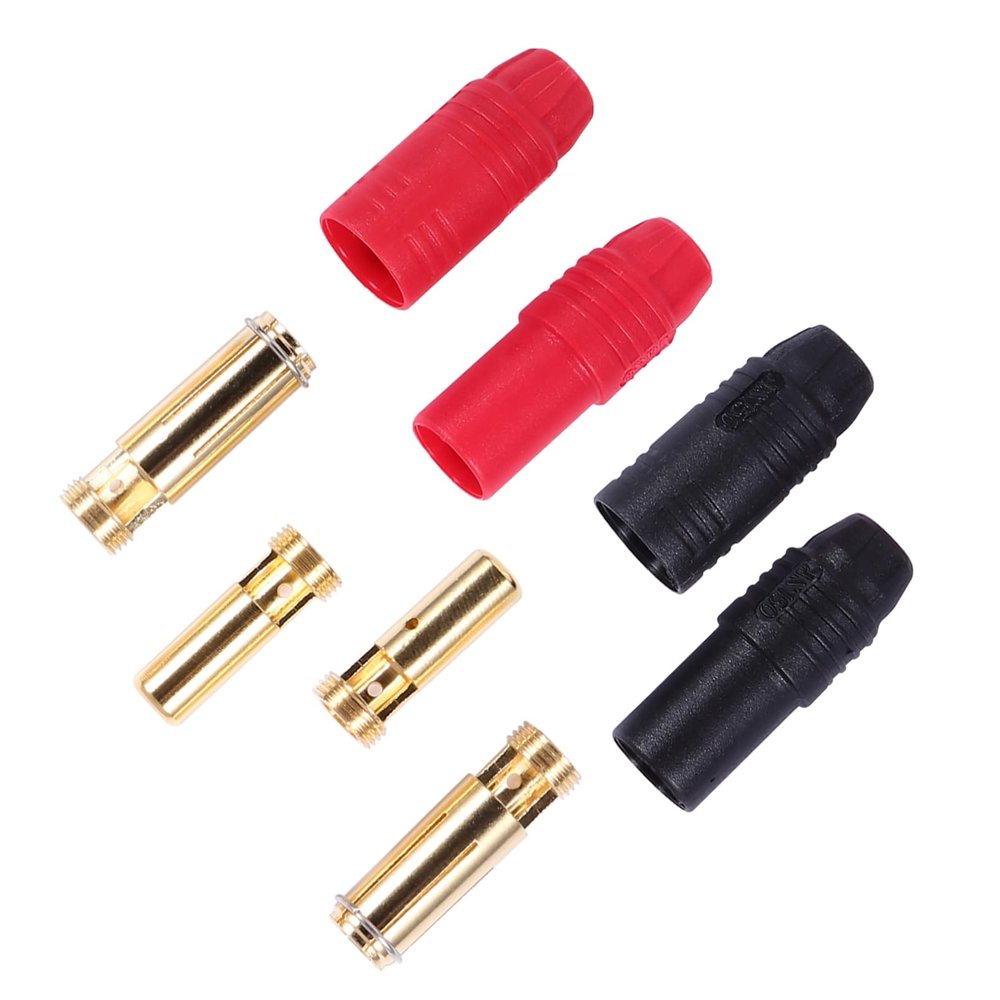 NAMOARLY 4pcs Male and Female Anti-Spark Connector Set for Lipo Batteries High Temperature Resistant Gold Plated for Rc Drones Cars and Airplanes
