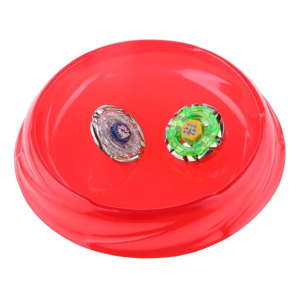 WHAMVOX 5pcs Red Plastic Gyro Combat Stadium Engage Fun Thinking Activities Improve Intelligence with Gyro Battle Plates for Boys and Girls