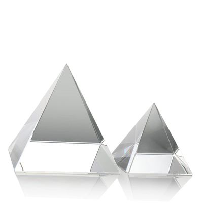ABOOFAN 1pc Optical Glass Pyramid Prism for Experiments Creates Rainbows Enhances Meditation Decorative for Home and Office for Science Projects and Photography