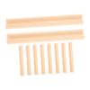 BCOATH 10pcs Wooden Domino Holders Domino Racks Letter Holder Displaying Stand view 1
