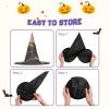 GlbnSHeric Witch Hats Halloween Cone Wizard Hat Steam Train Depart Sunset Witch Hats Halloween Hat Costume Cosplay view 4
